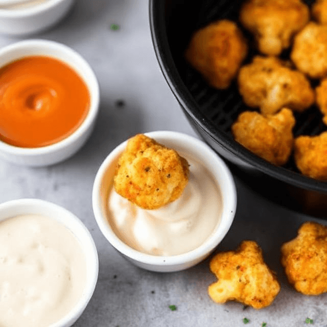 Thumbnail for 5-Minute Air Fryer Buffalo Cauliflower Bites That’ll Save Your Sanity (and Snack Time!) - Food Recipe